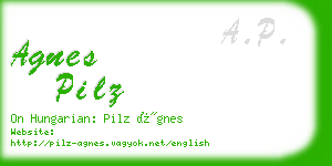 agnes pilz business card